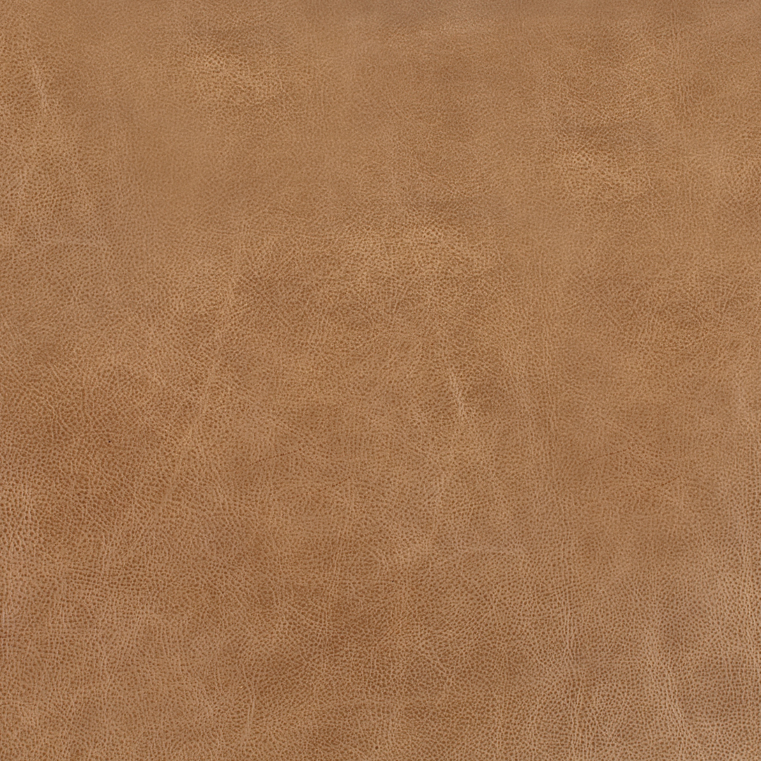 York 45" Rectangle Ottoman - Madrid Camel Leather