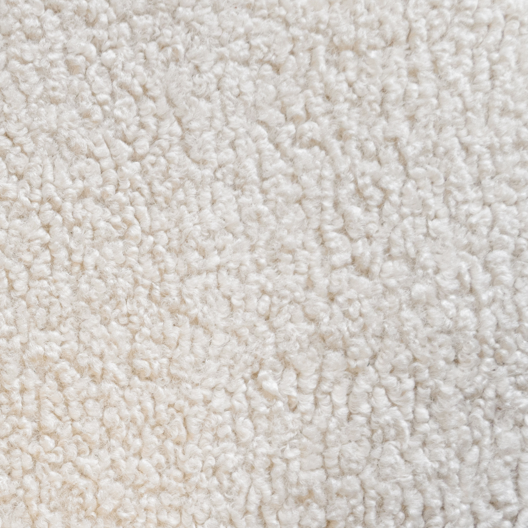 Levis Tufted Ottoman - Sherpa Cloud