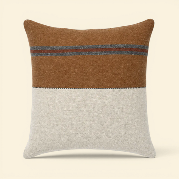 Homestead LInen/Wool Blend Toss Pillow  - Drift Stripe