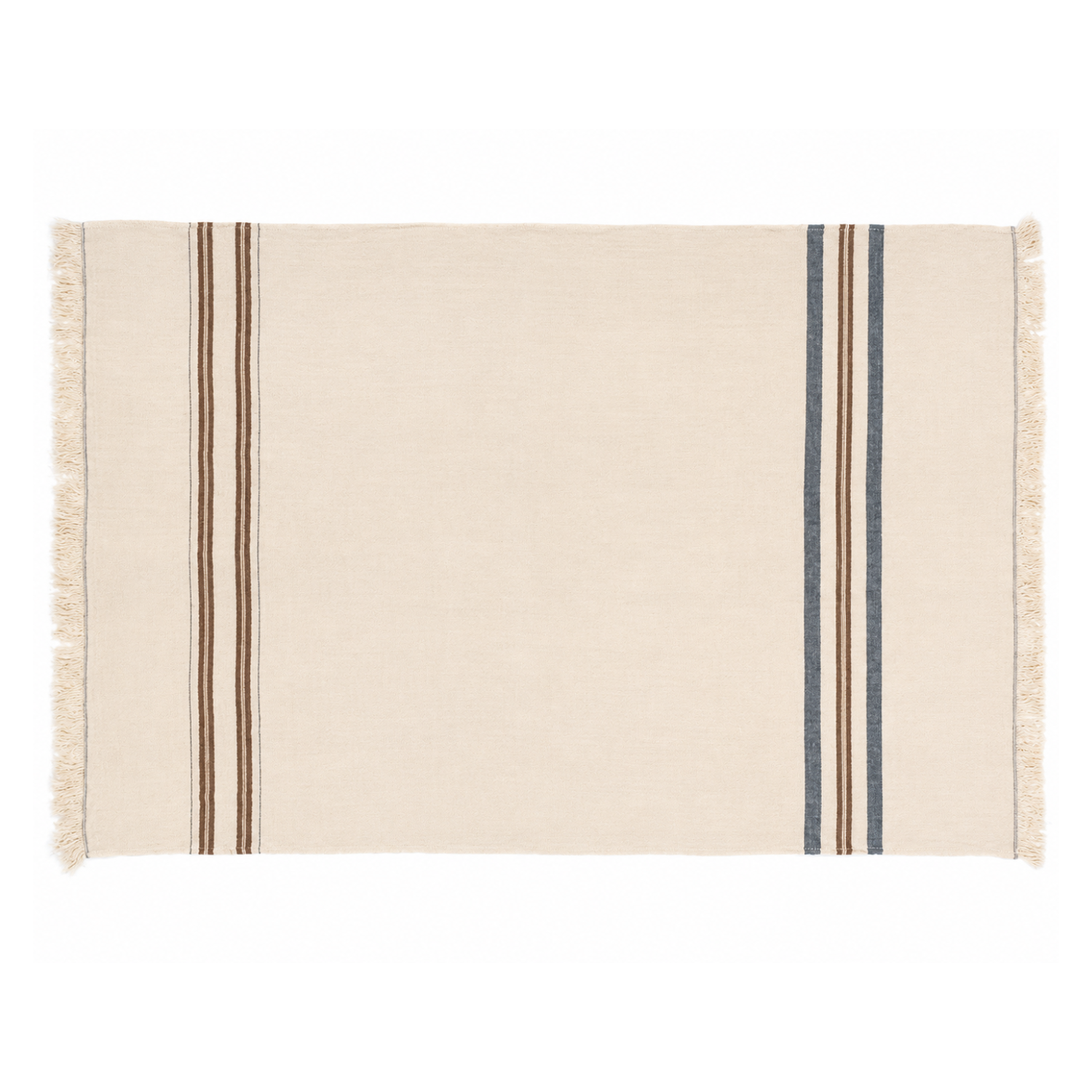 Homestead Fringe Linen Towel/Throw - Tinos Stripe