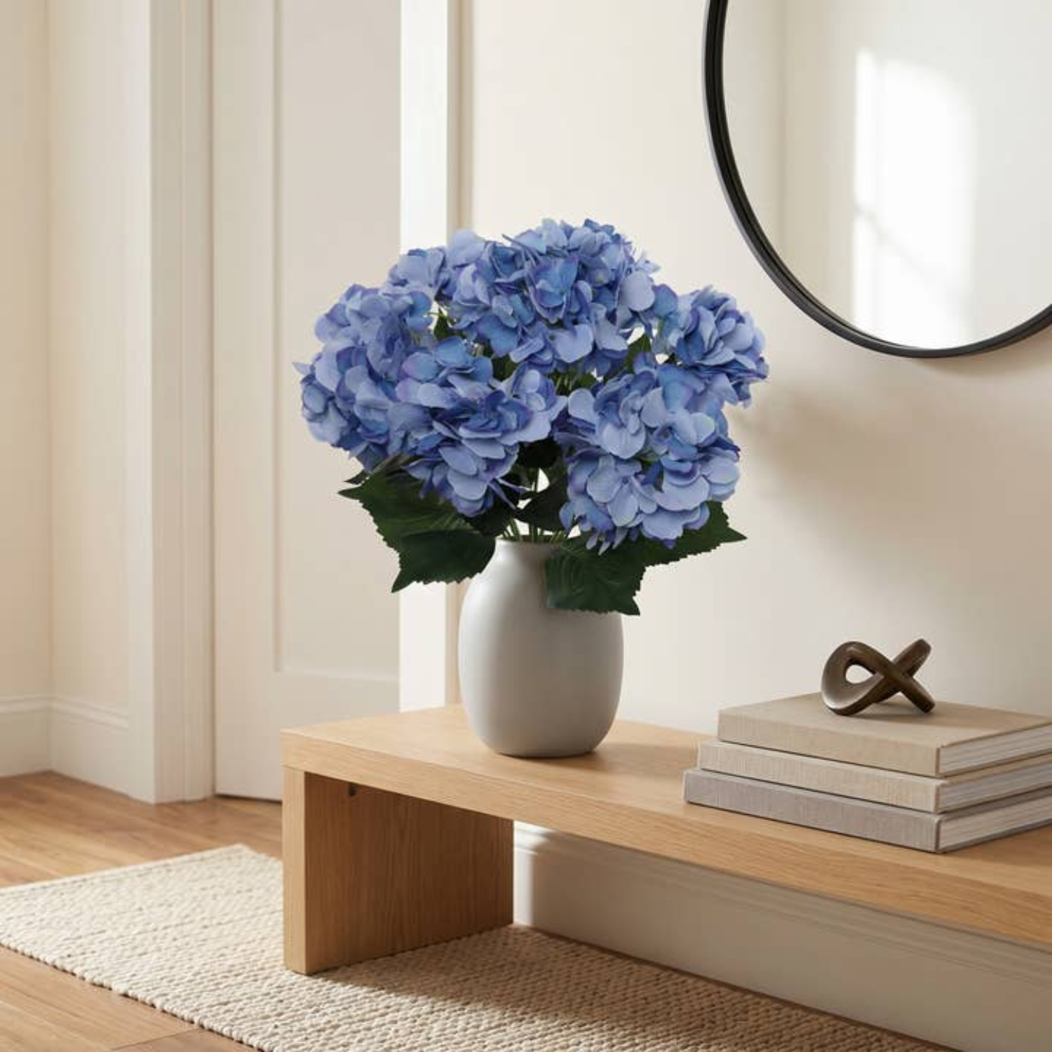 Artificial Hydrangea Bouquet- Midnight Blue