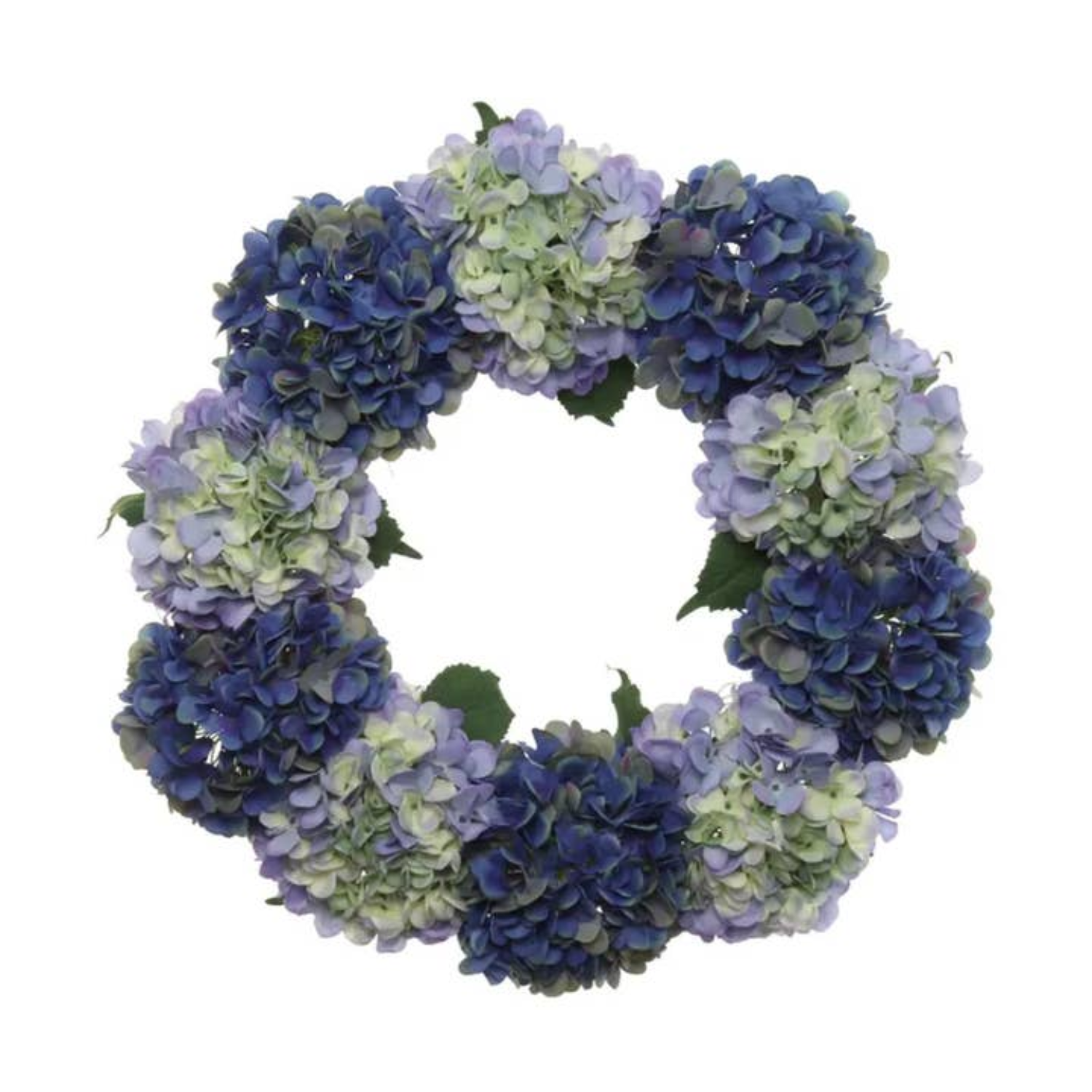Artificial Hydrangea 24" Wreath - Midnight Blue