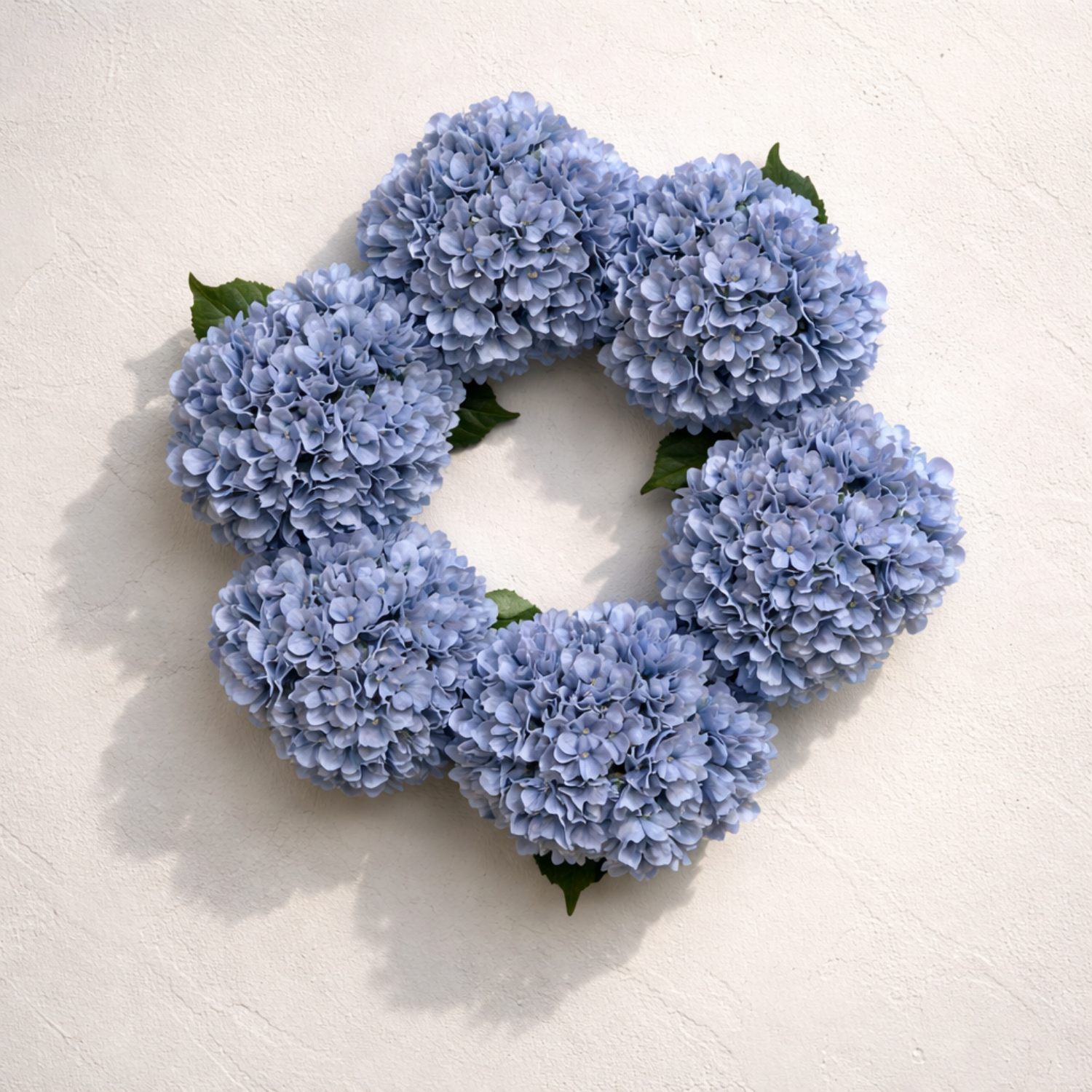 Artificial Blue Hydrangea Wreath