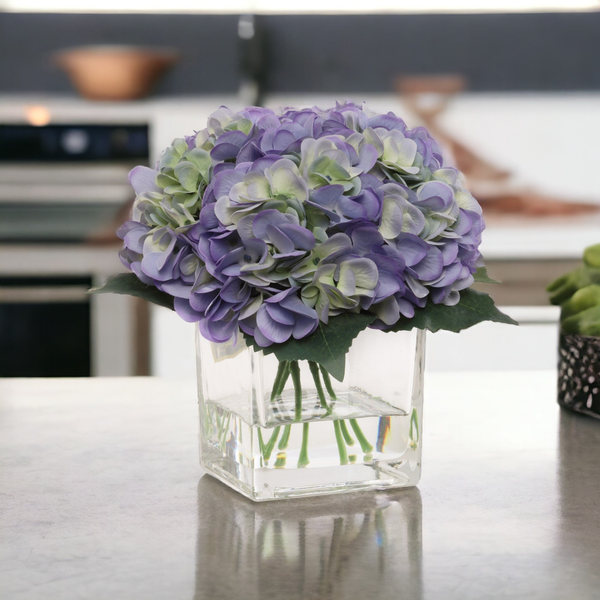 Artificial Perry Winkle Hydrangea Bouquet