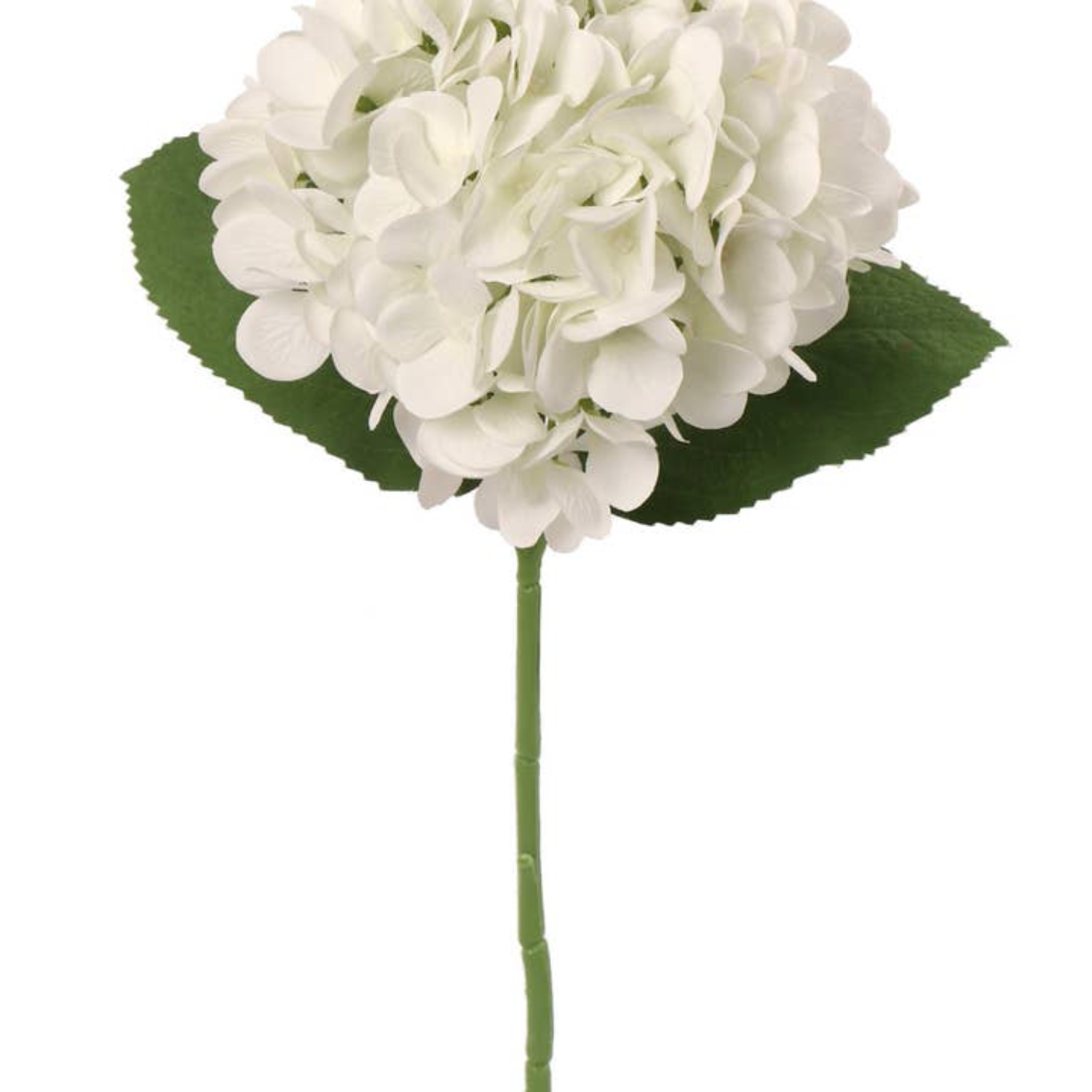 Artificial Hydrangea Stem- White