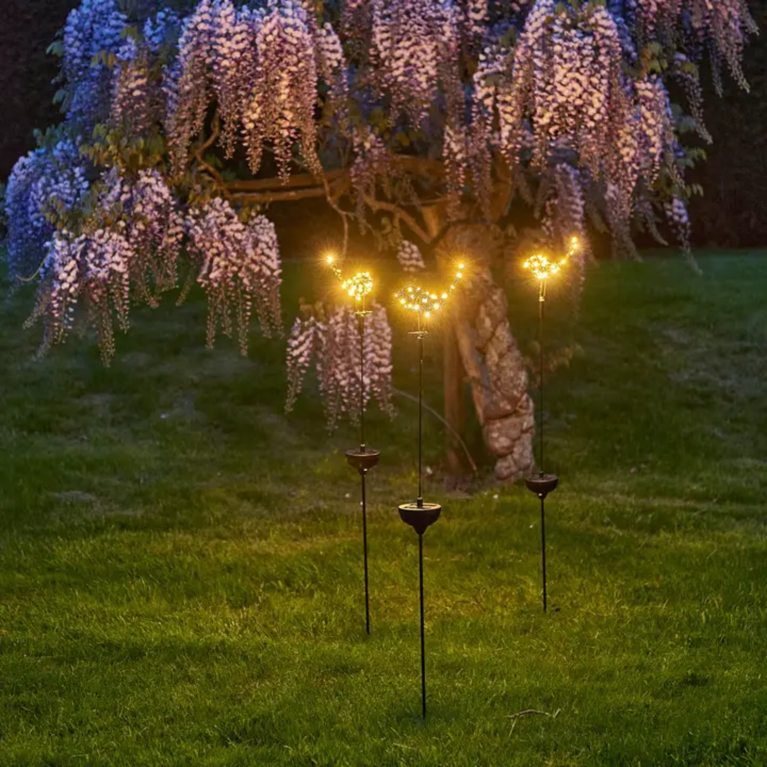 Birdie Outdoor Bronze Solar Light Stake