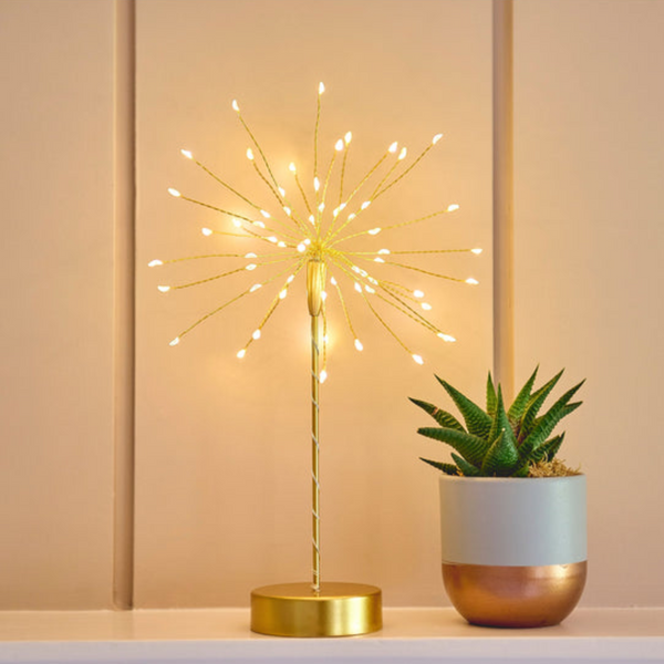 Fireworks Indoor LED Light - Gold