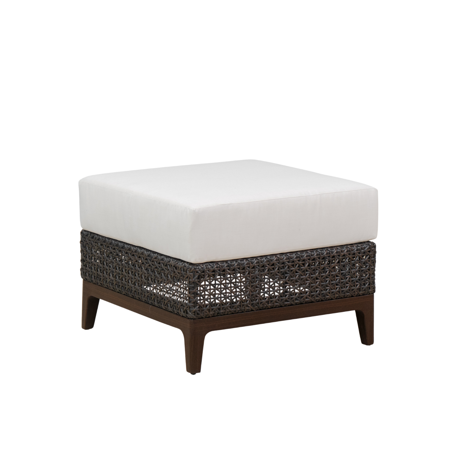 Nottingham Espresso Wicker Ottoman