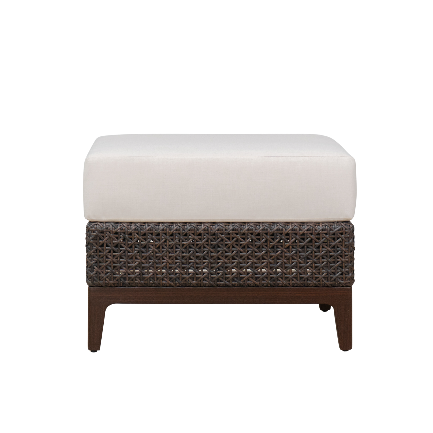 Nottingham Espresso Wicker Ottoman
