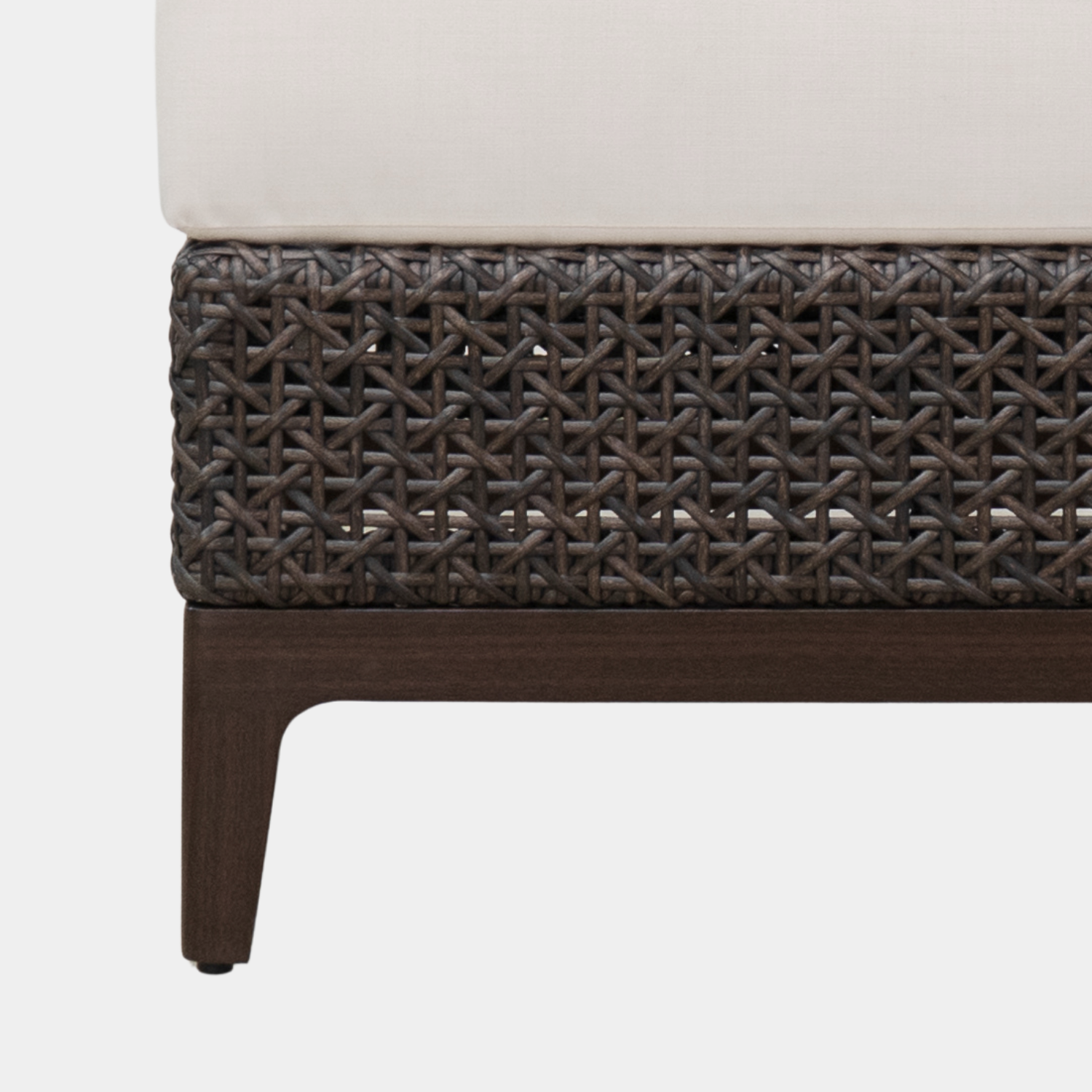 Nottingham Espresso Wicker Ottoman