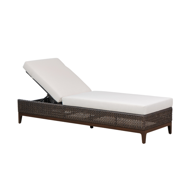 Nottingham Espresso Wicker Chaise Lounge