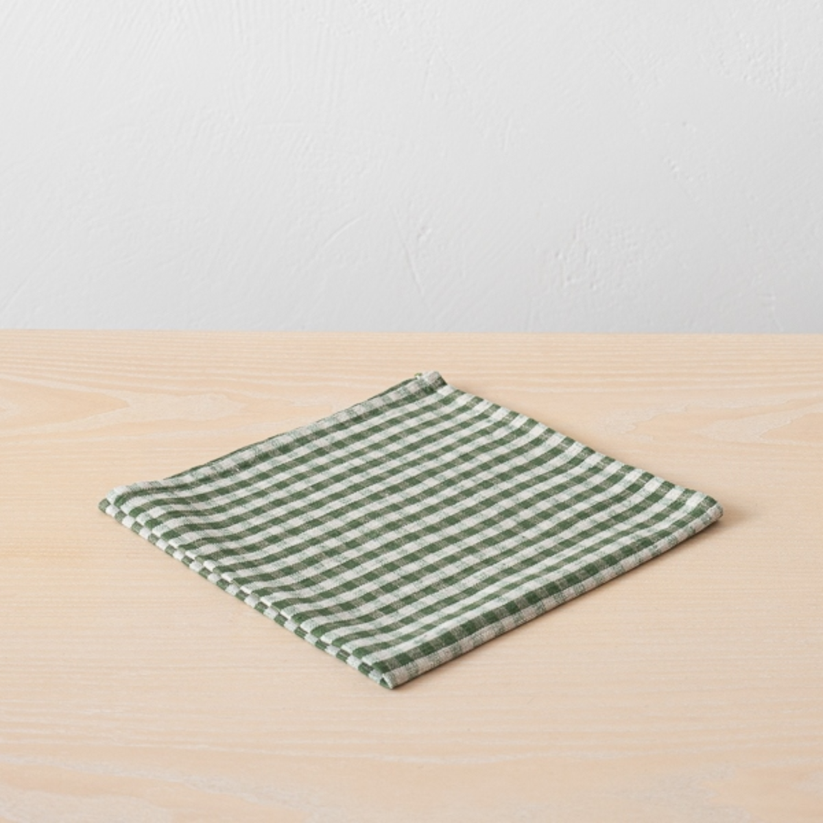Gingham Linen Napkin - Forest Green (Set of 4)