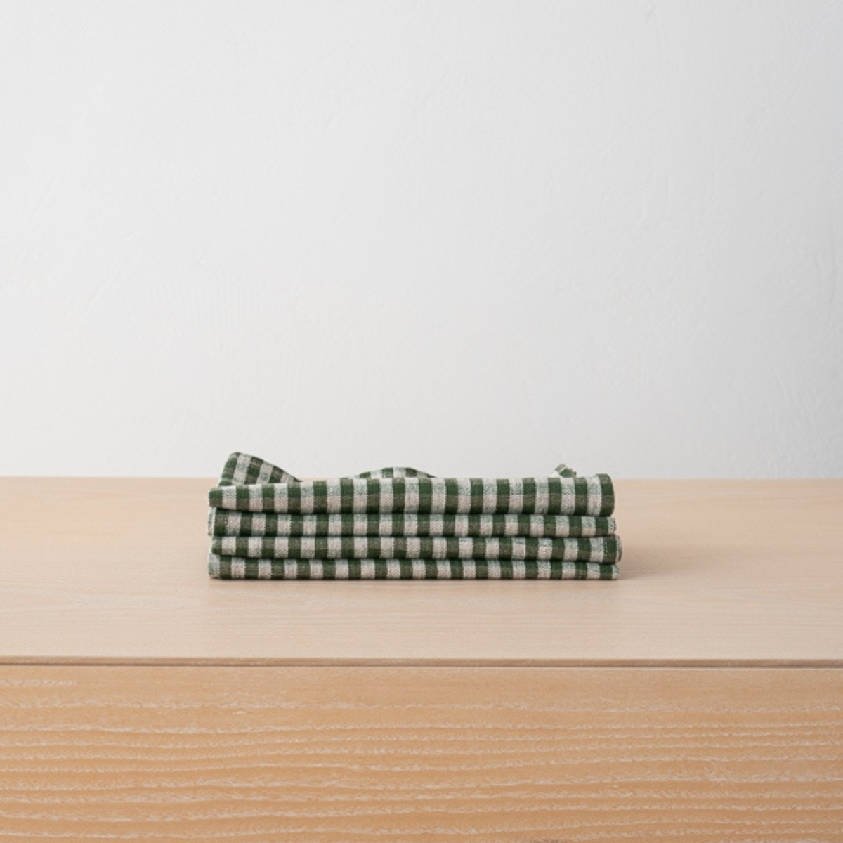 Gingham Linen Napkin - Forest Green (Set of 4)