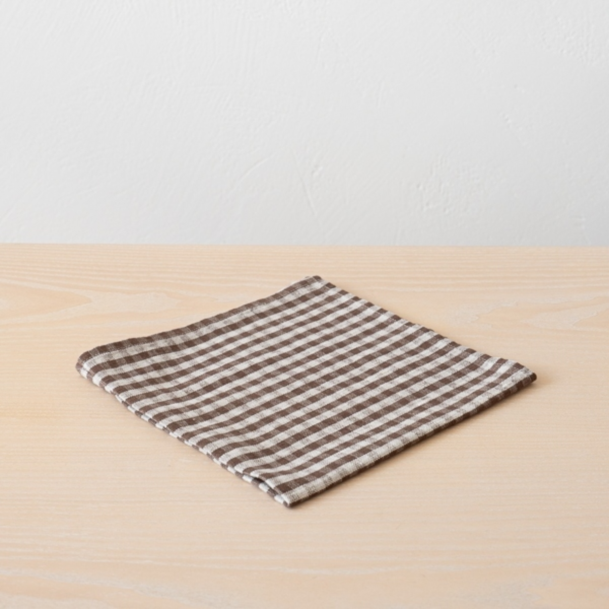 Gingham Linen Napkin - Choco Natural (Set of 4)