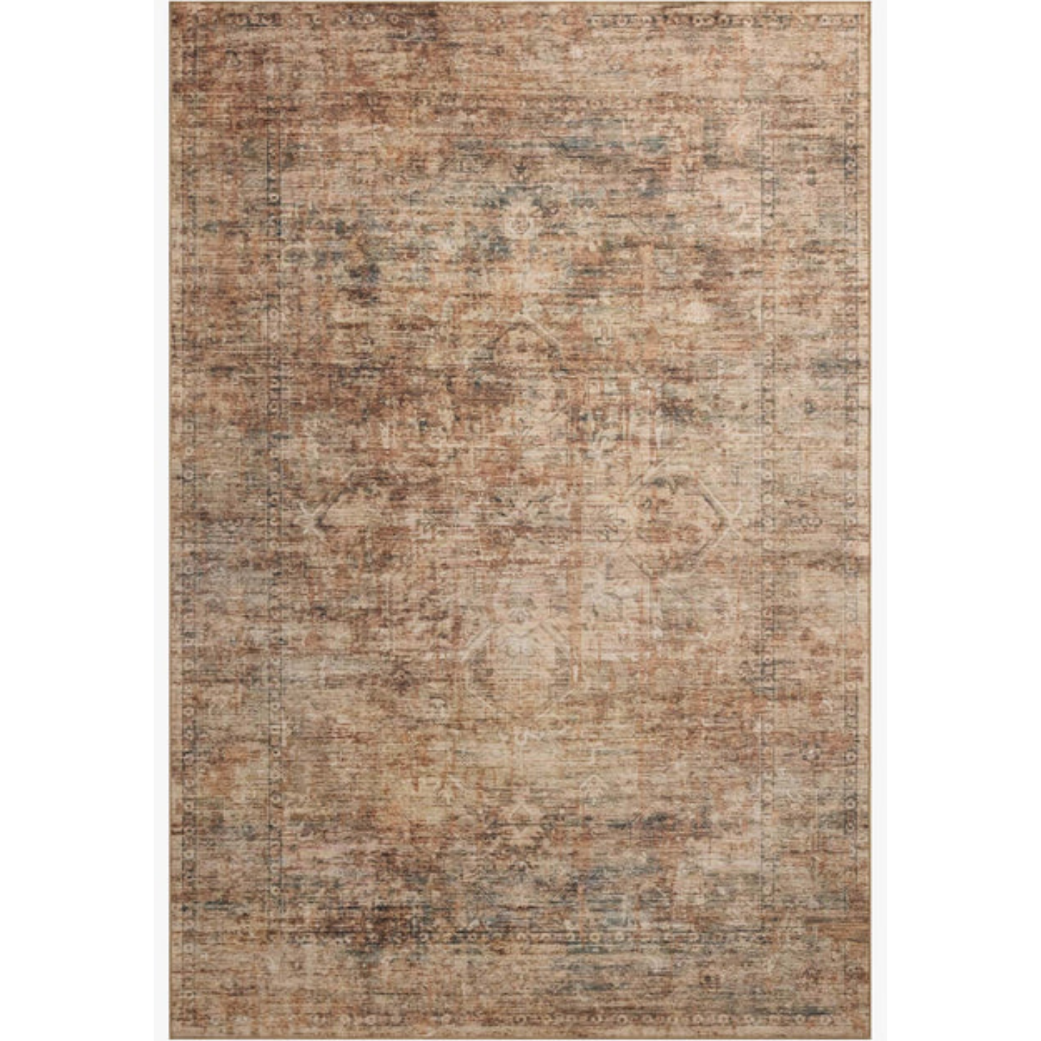 Loloi II Anniston Clay/Charcoal Washable Rug