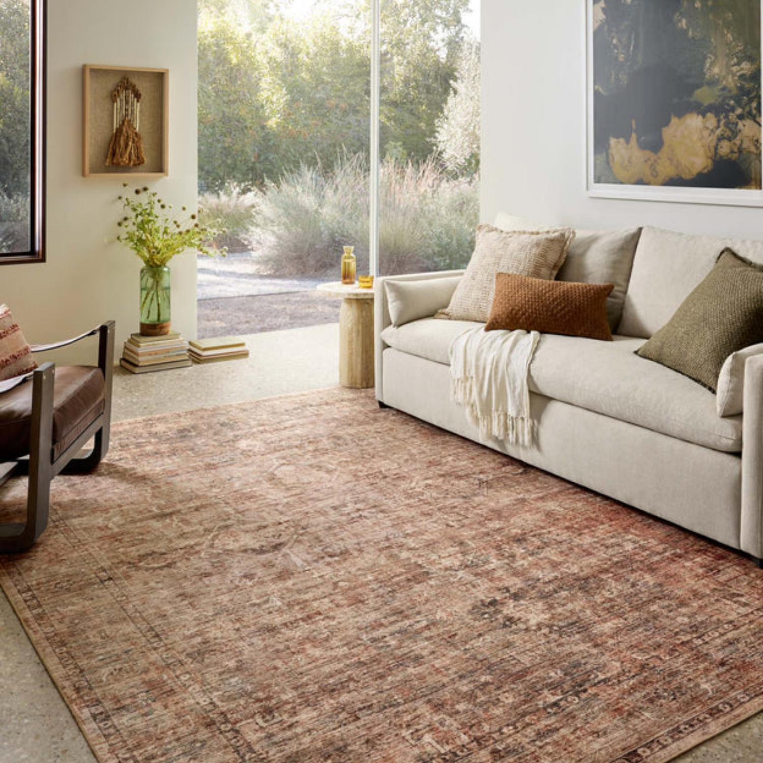Loloi II Anniston Clay/Charcoal Washable Rug