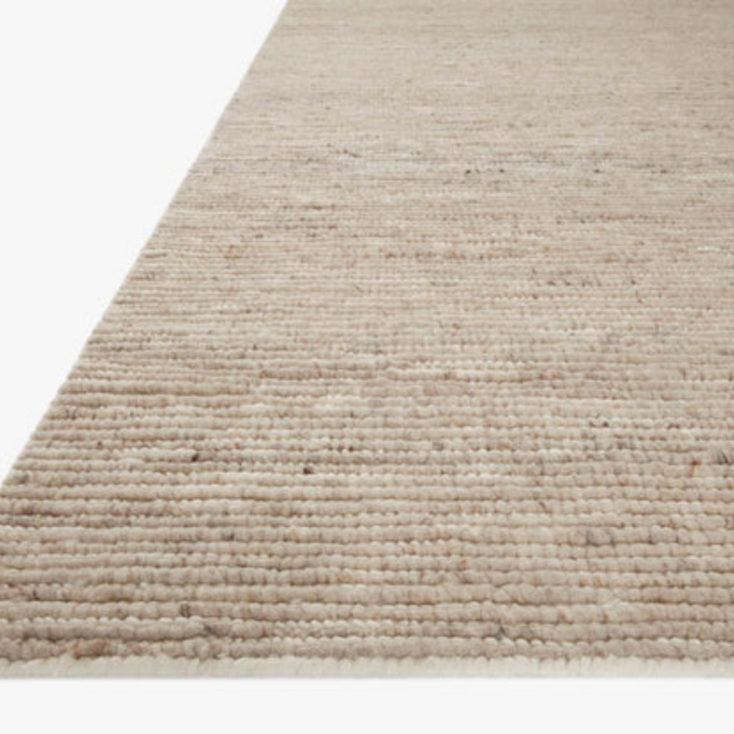 Magnolia Home x Loloi Ava Natural/Ivory Wool Rug