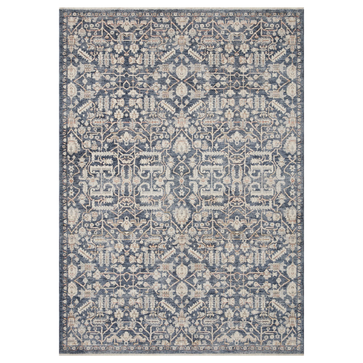 Amber Lewis x Loloi Zuma Blue/ Ivory Rug