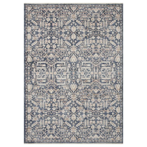 Amber Lewis x Loloi Zuma Blue/ Ivory Rug