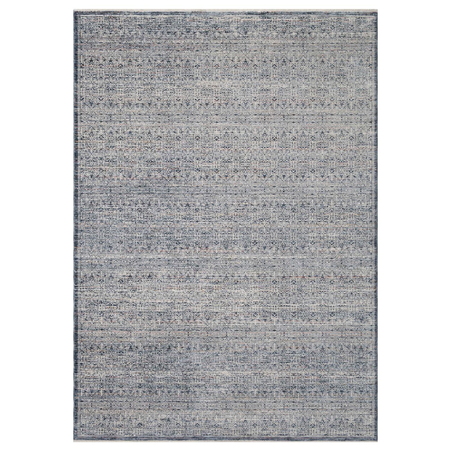 Amber Lewis x Loloi Zuma Denim/ Ivory Rug