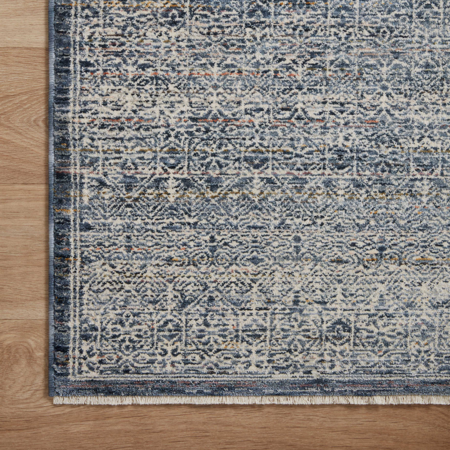 Amber Lewis x Loloi Zuma Denim/ Ivory Rug
