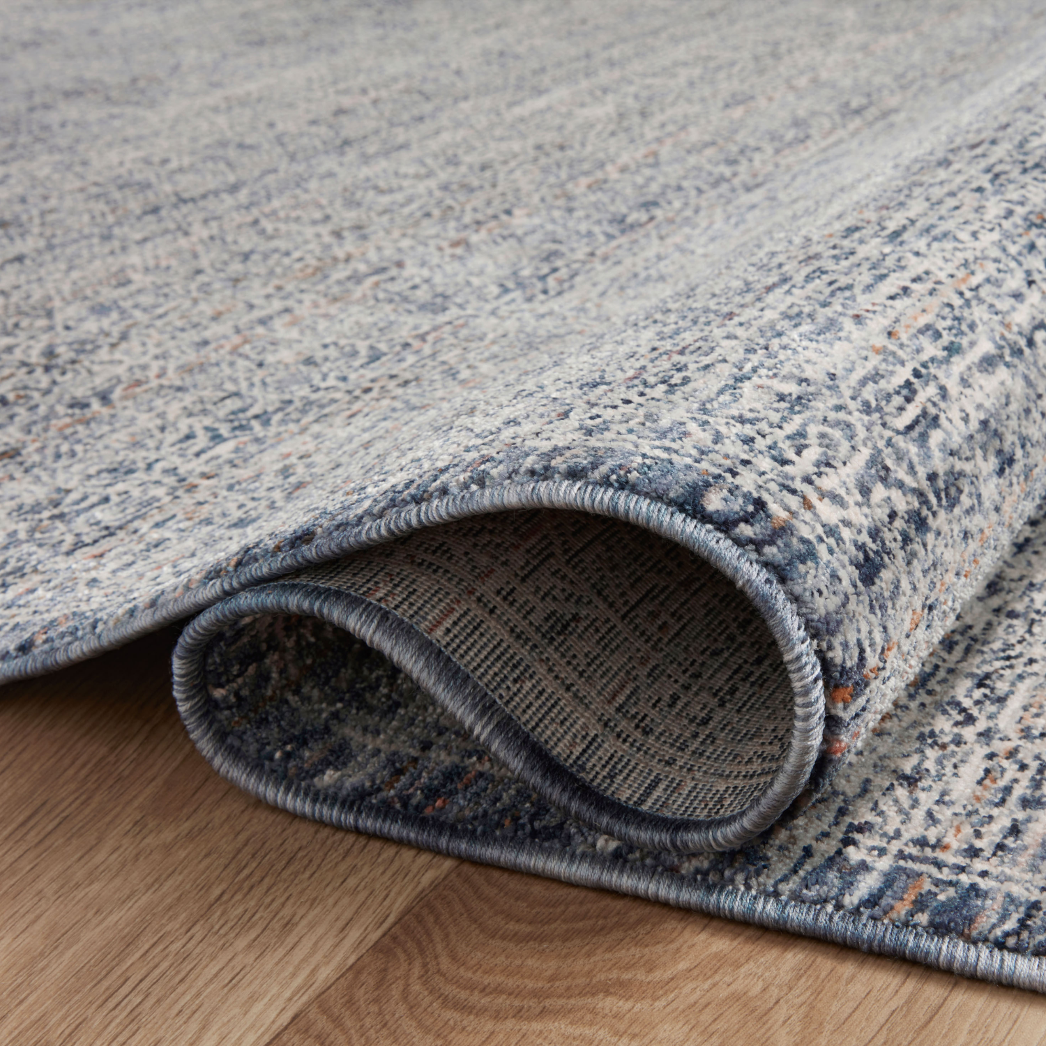 Amber Lewis x Loloi Zuma Denim/ Ivory Rug