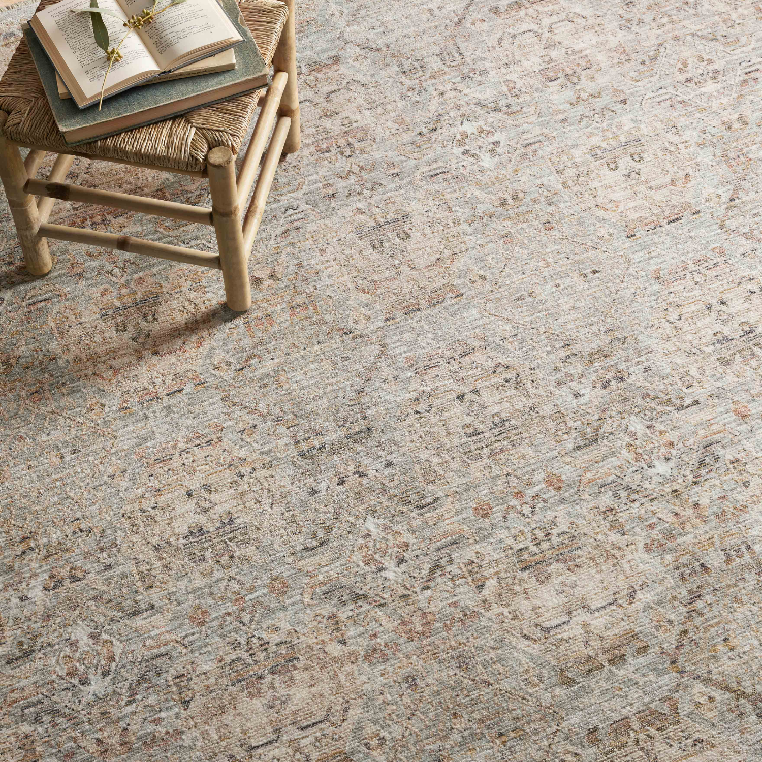 Amber Lewis x Loloi Zuma Silver/ Multi Rug