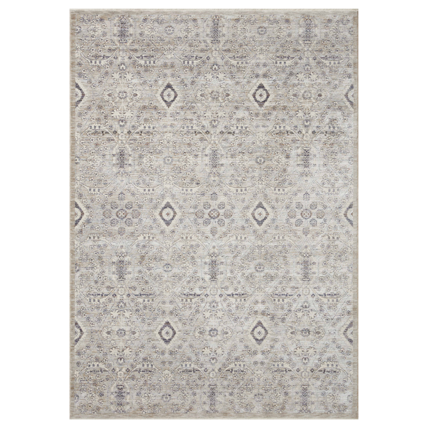 Amber Lewis x Loloi Zuma Silver/ Sky Rug