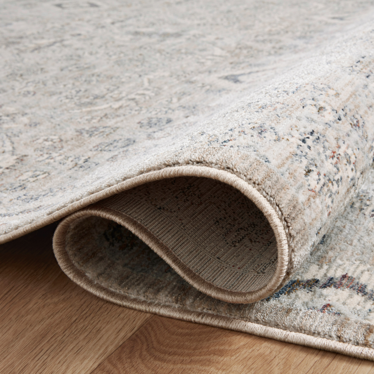 Amber Lewis x Loloi Zuma Silver/ Sky Rug