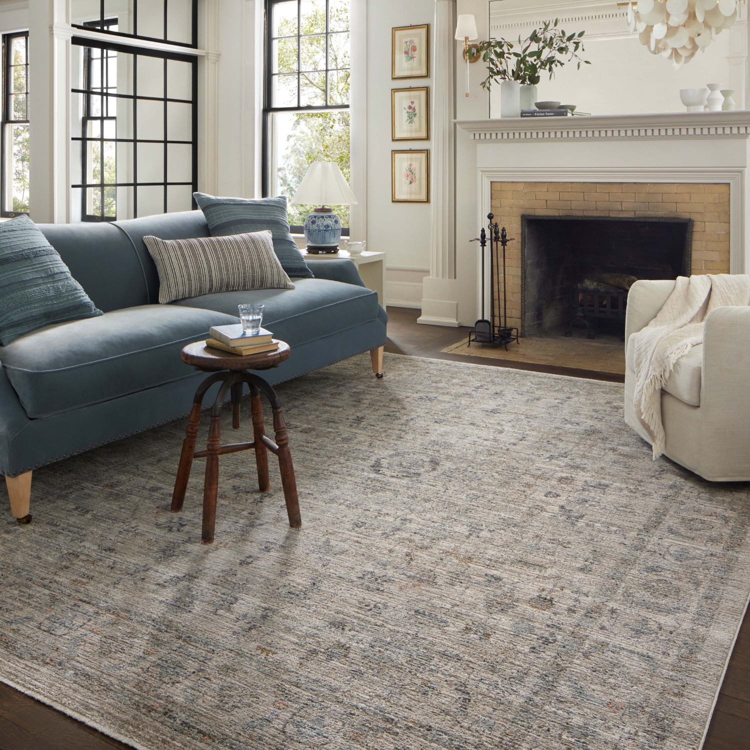 Jean Stoffer X Loloi Katherine Beige/ Mist Rug