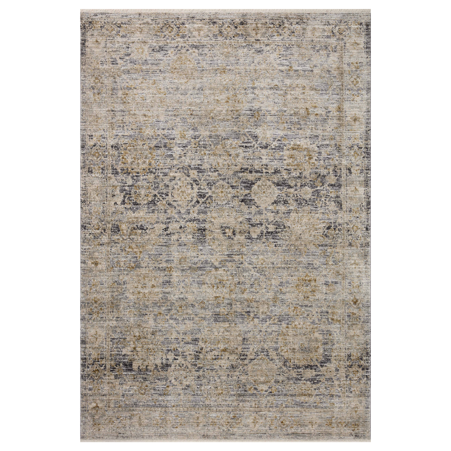 Jean Stoffer X Loloi Katherine Charcoal/ Gold Rug