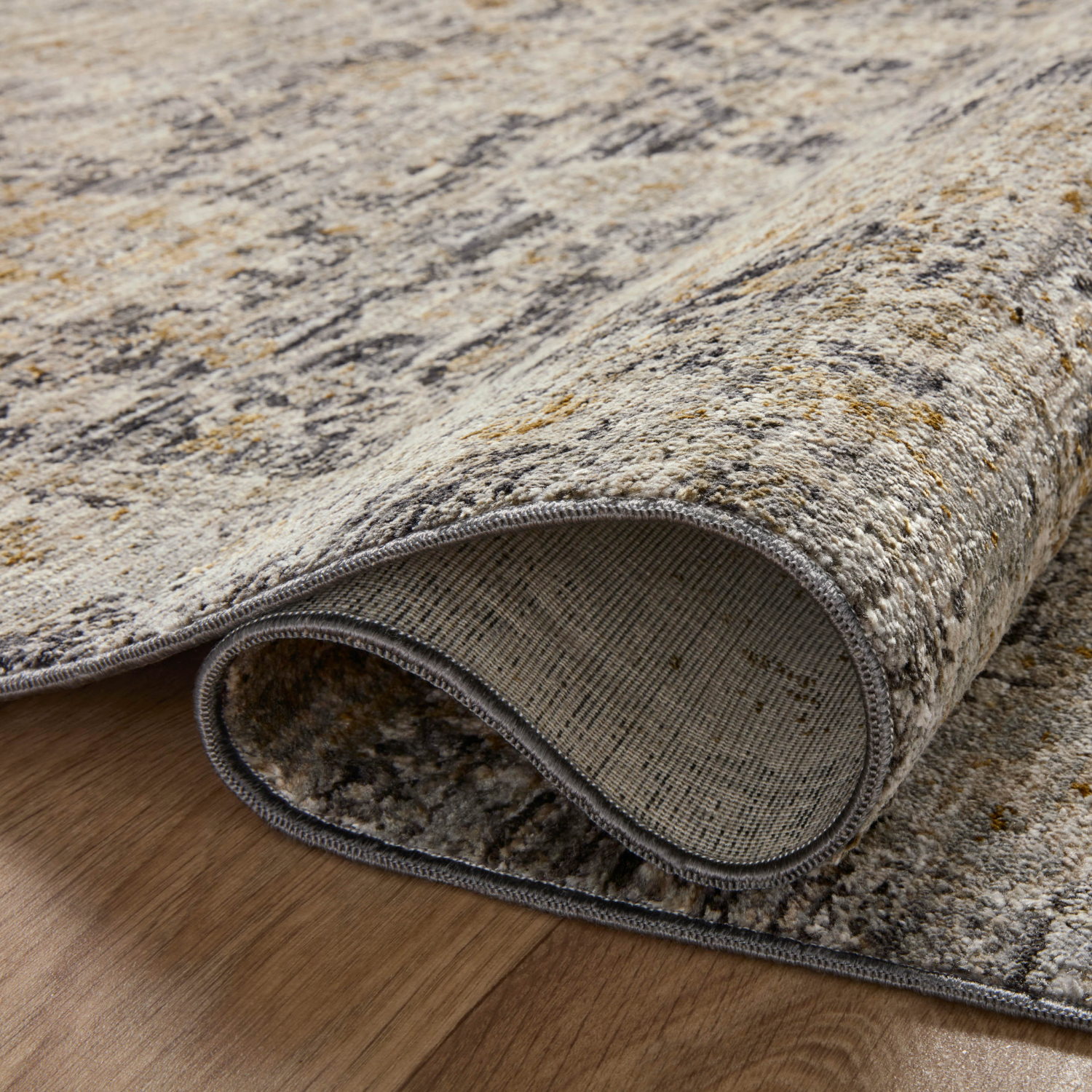 Jean Stoffer X Loloi Katherine Charcoal/ Gold Rug