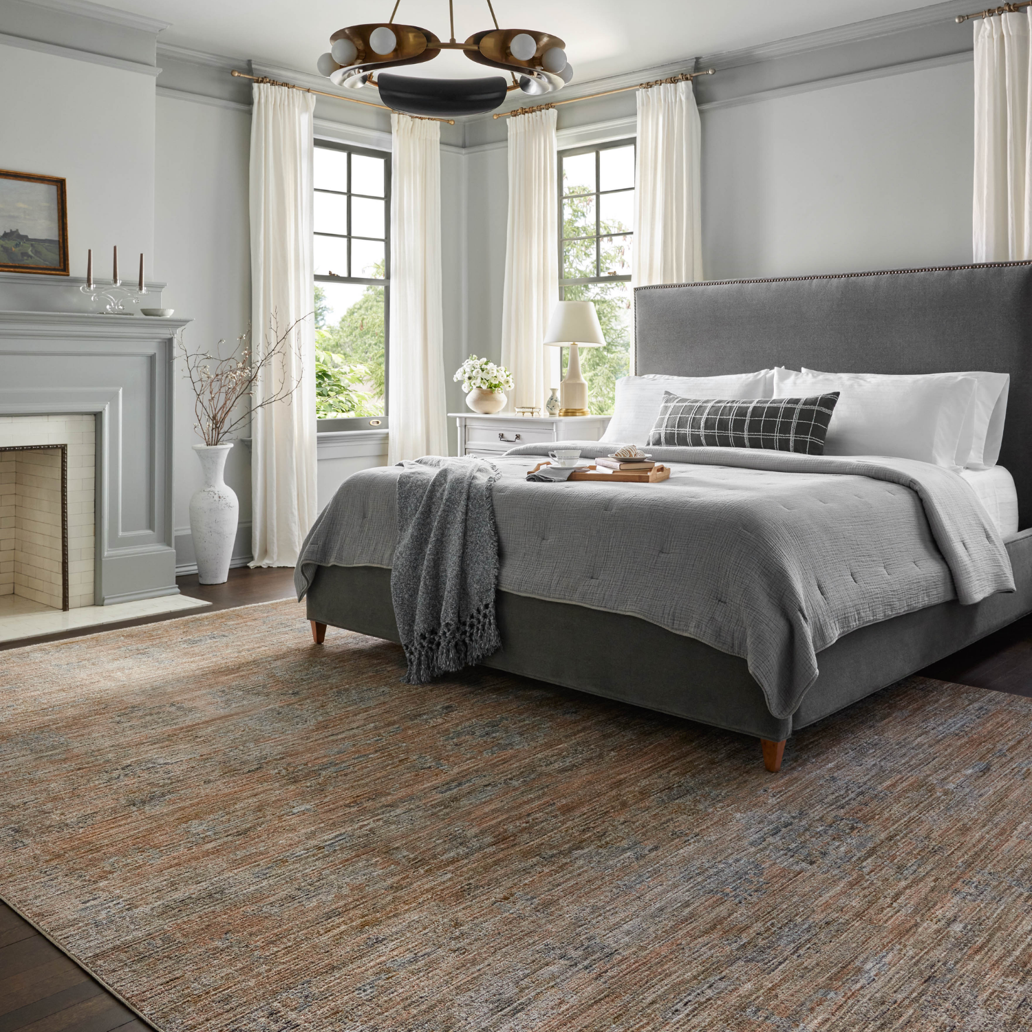 Jean Stoffer X Loloi Katherine Copper/ Steel Rug