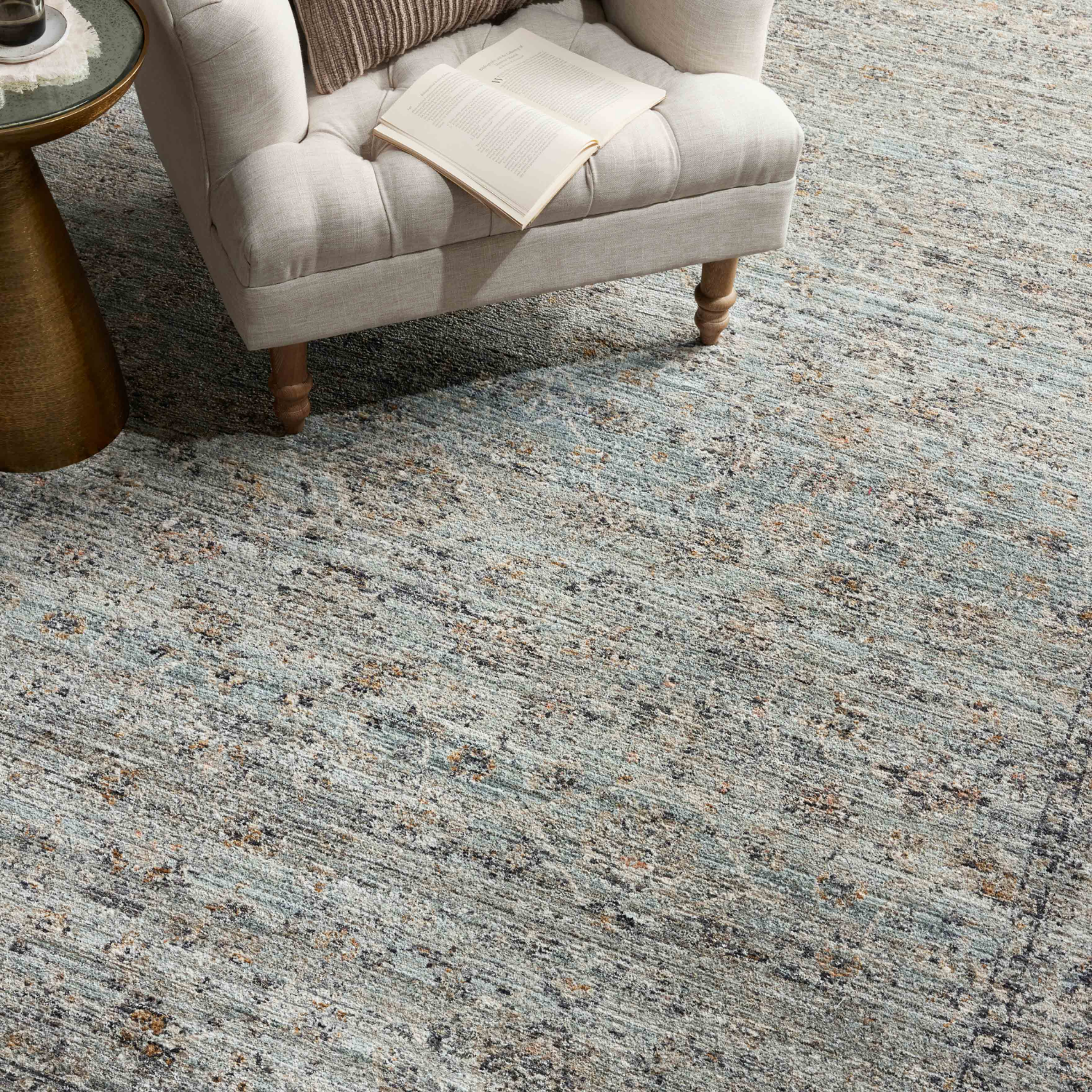 Jean Stoffer X Loloi Katherine Ocean/ Gold Rug