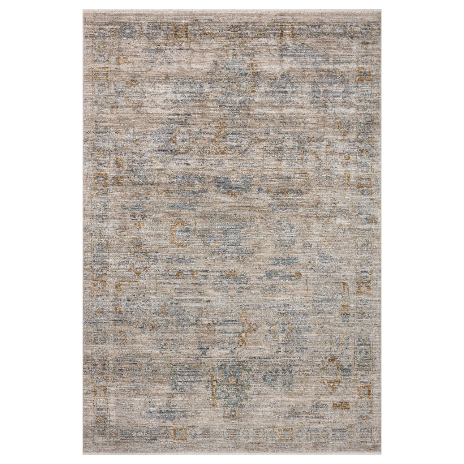 Jean Stoffer X Loloi Katherine Pebble/ Ocean Rug