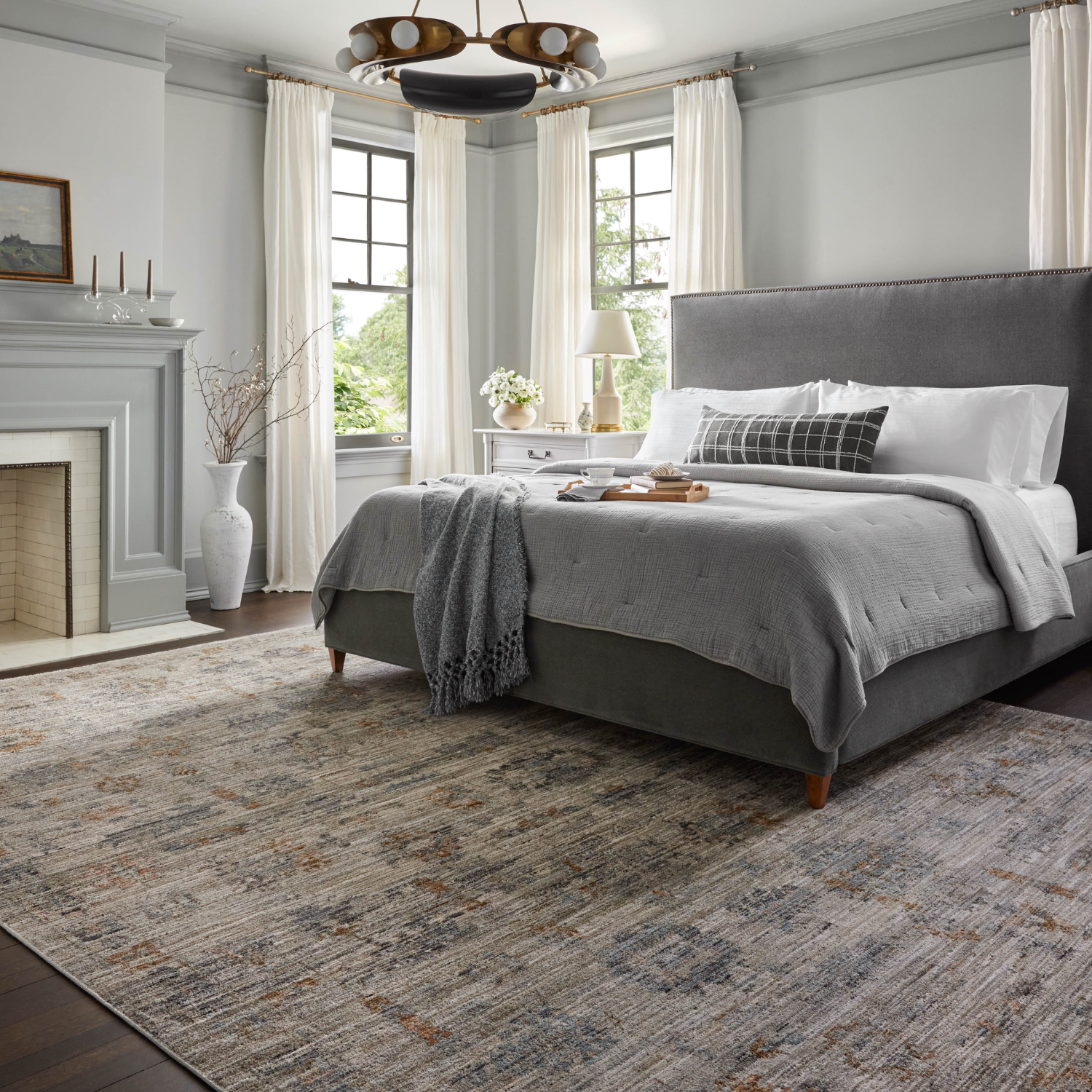 Jean Stoffer X Loloi Katherine Pebble/ Ocean Rug