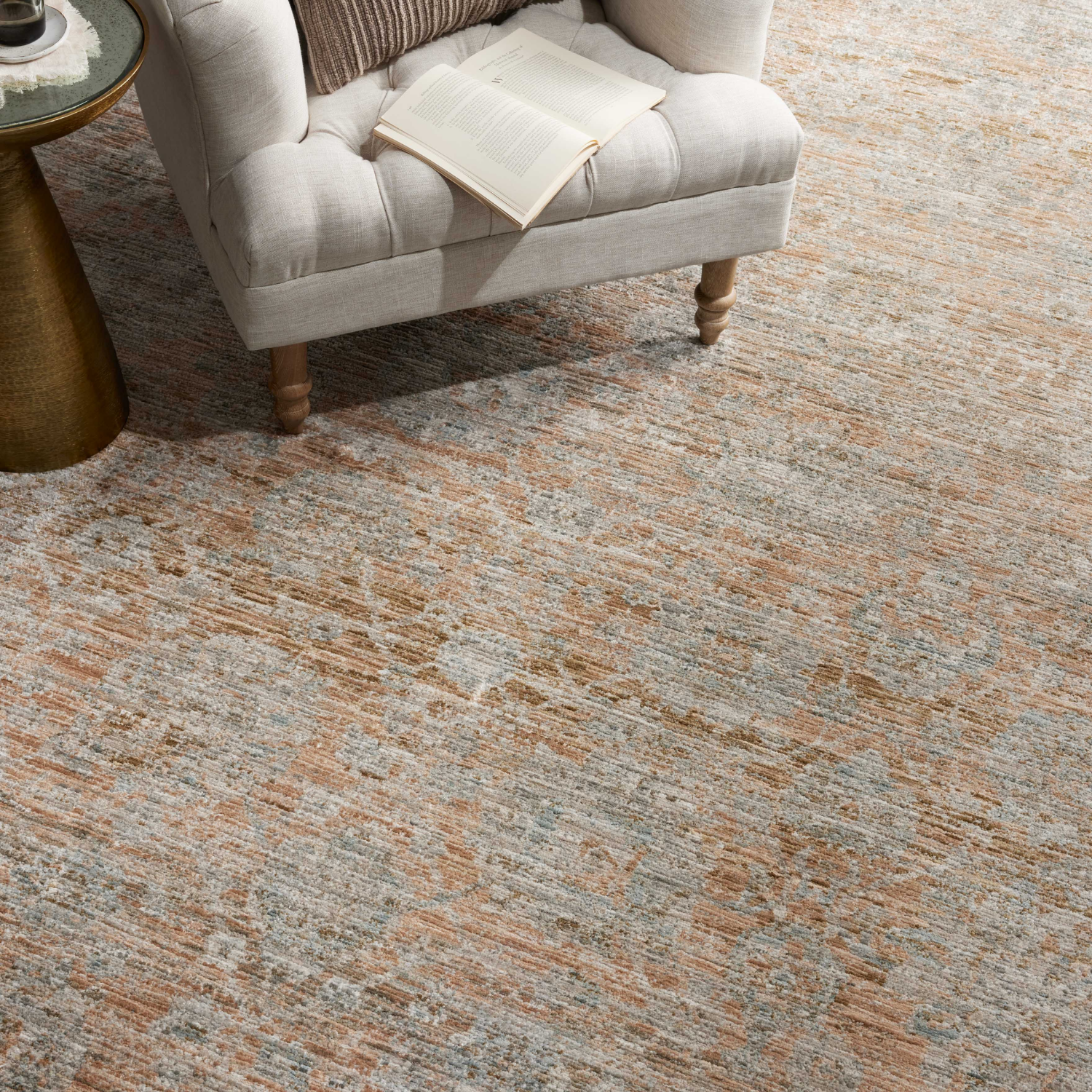 Jean Stoffer X Loloi Katherine Terracotta/ Smoke Rug