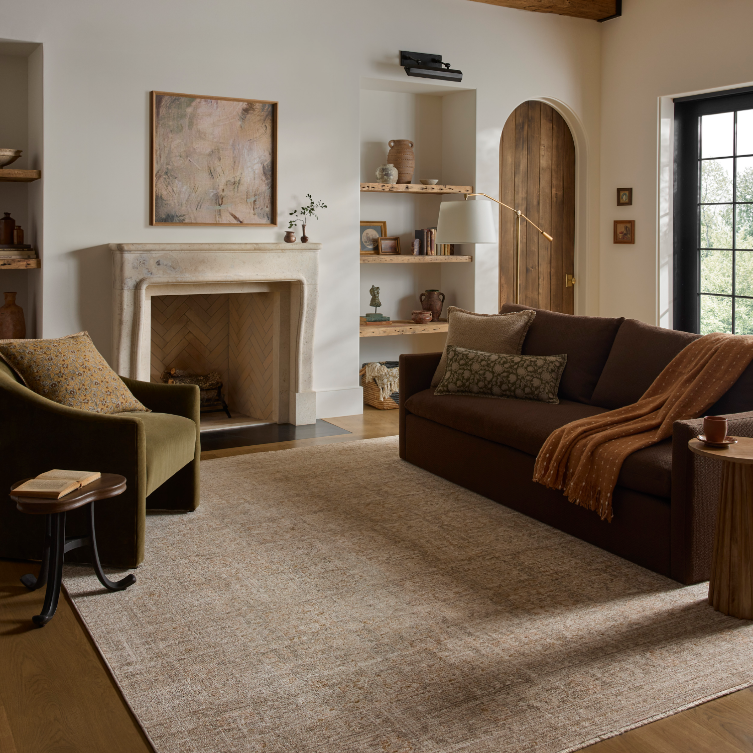 Loloi Elora Natural/ Terracotta Rug