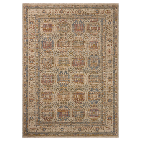 Loloi Reign Dove/ Multi Wool Rug