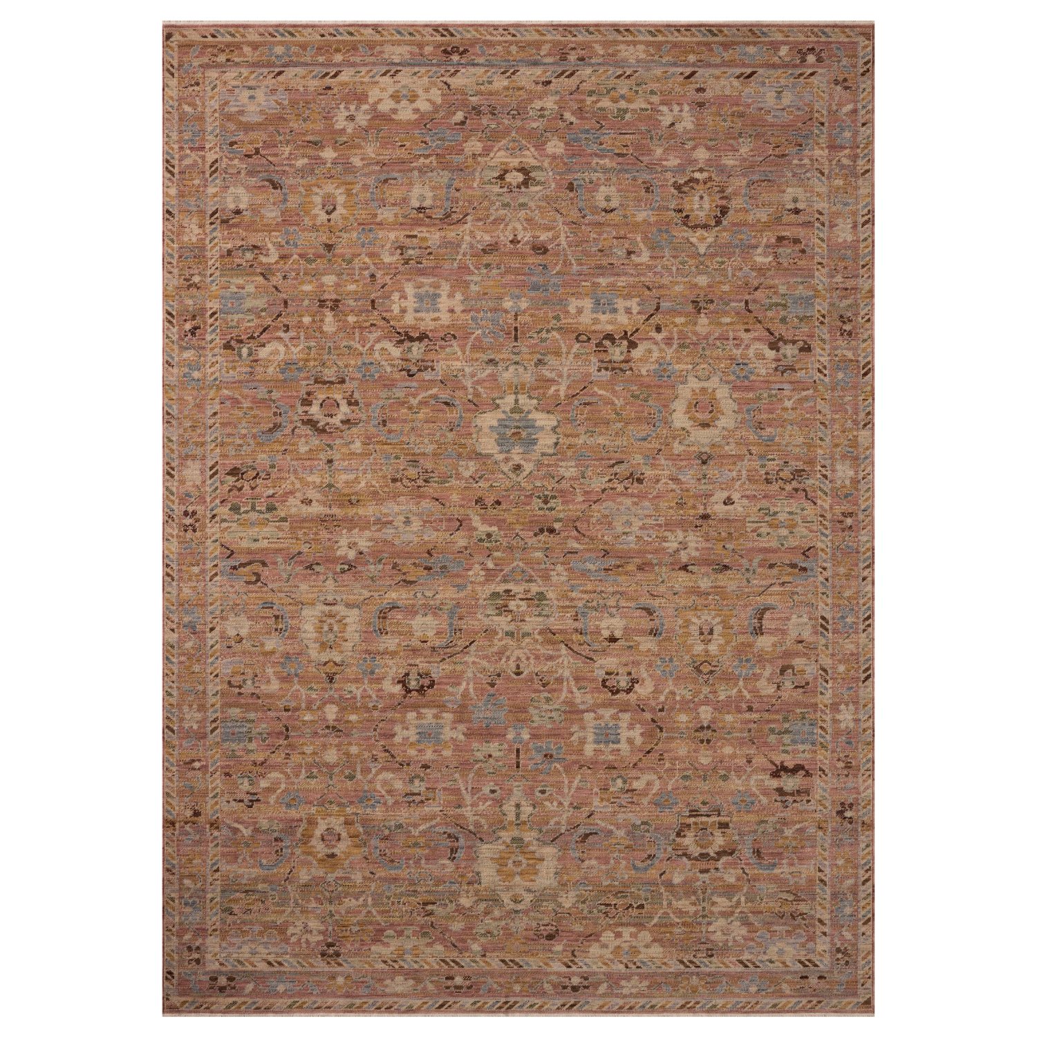 Loloi Reign Pink/ Multi Wool Rug