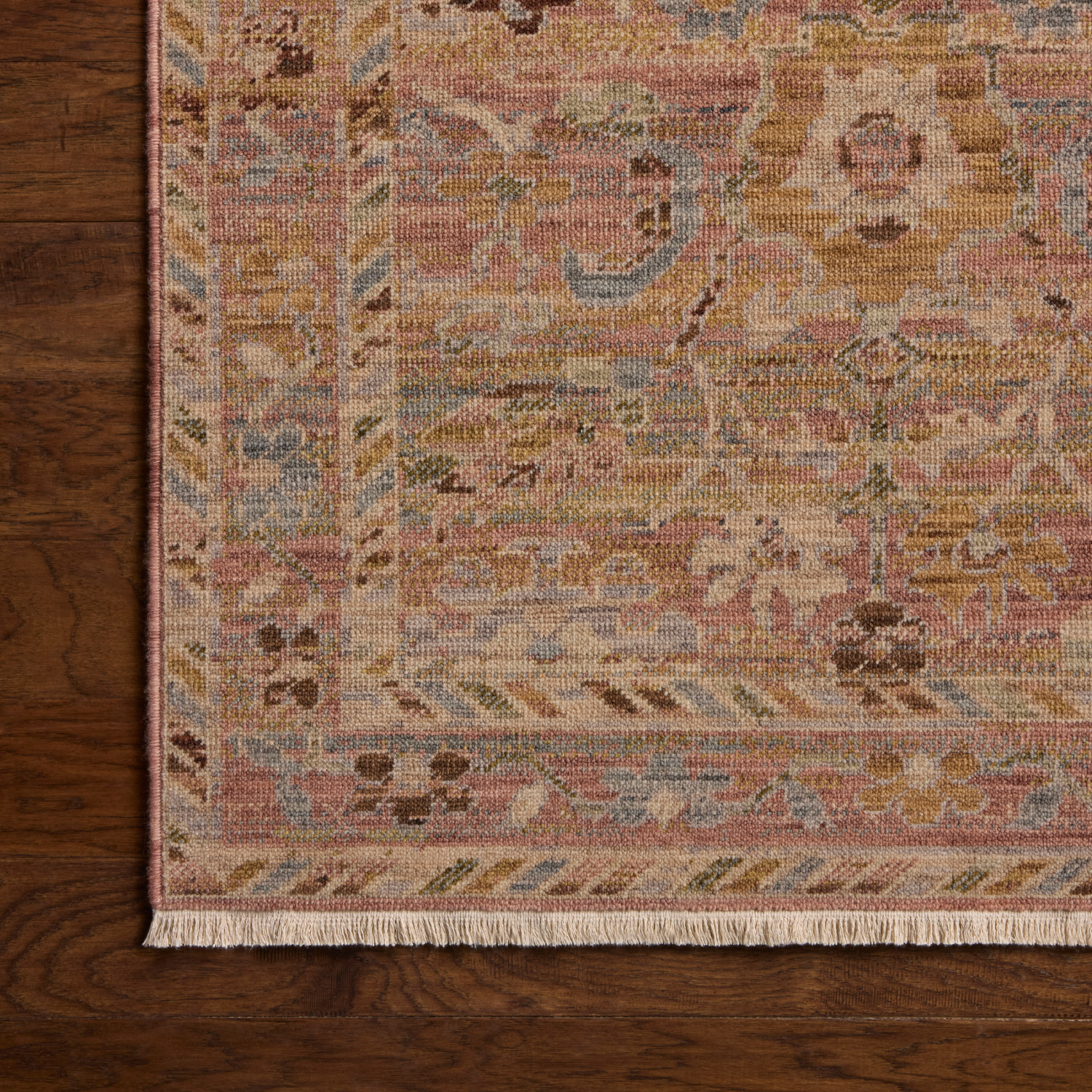 Loloi Reign Pink/ Multi Wool Rug