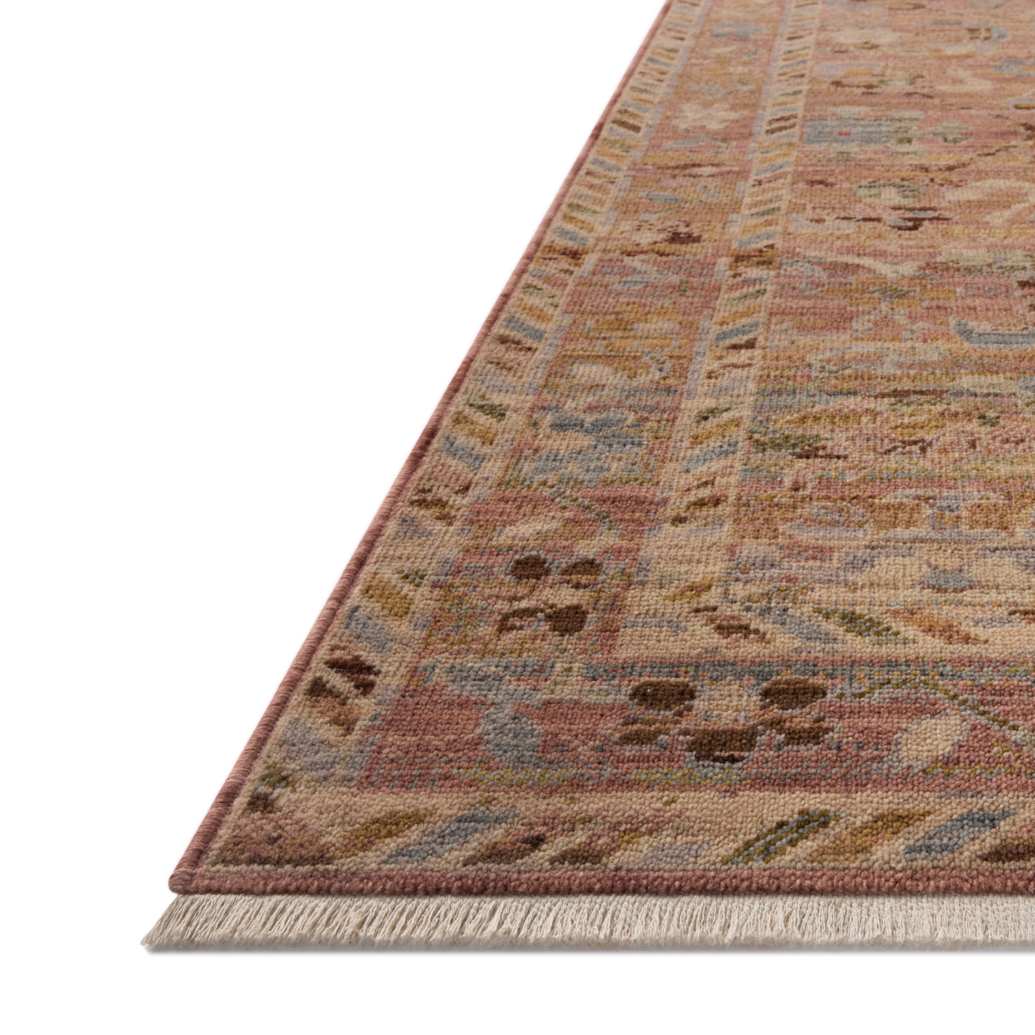 Loloi Reign Pink/ Multi Wool Rug