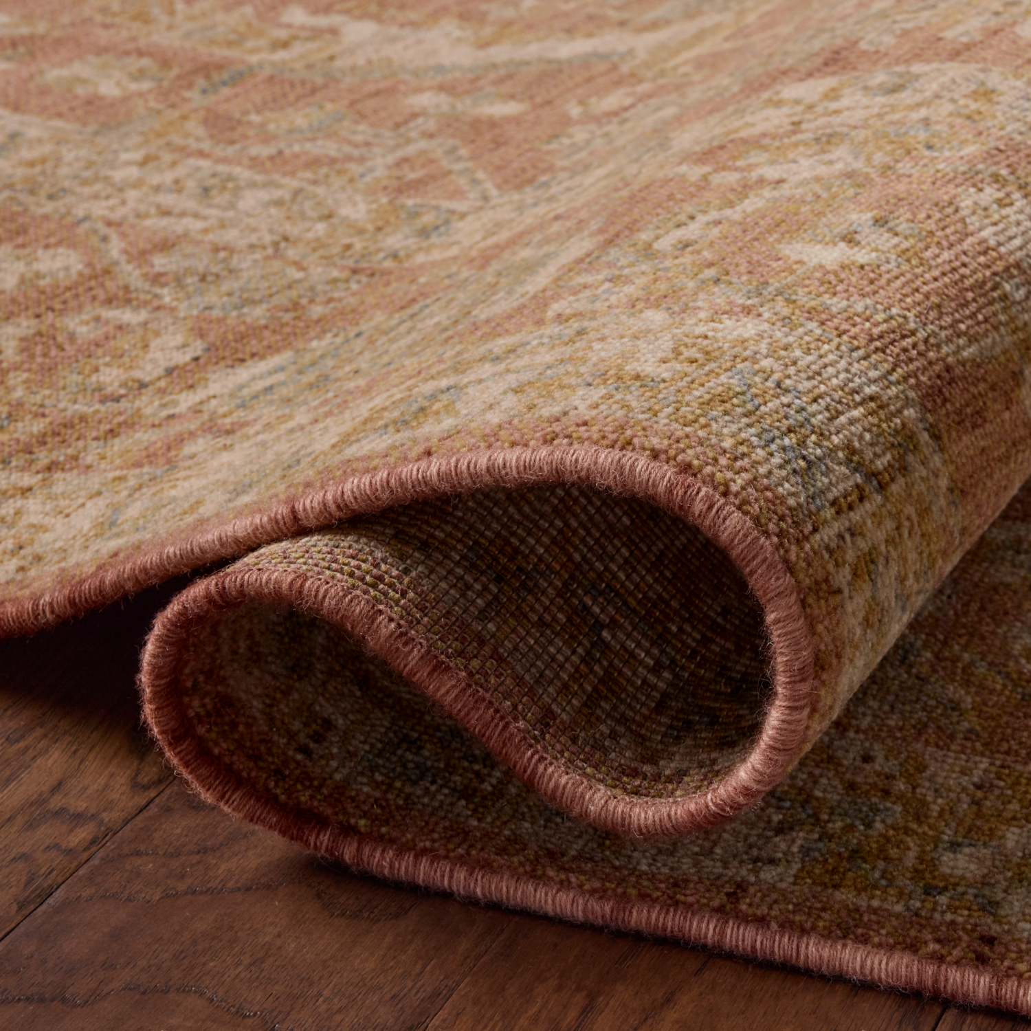 Loloi Reign Terracotta/ Sky Wool Rug