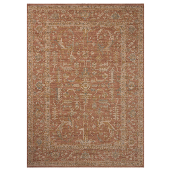 Loloi Reign Terracotta/ Sky Wool Rug