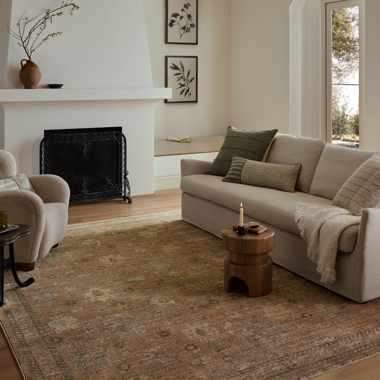 Loloi Priscilla Blush/ Multi Indoor Rug