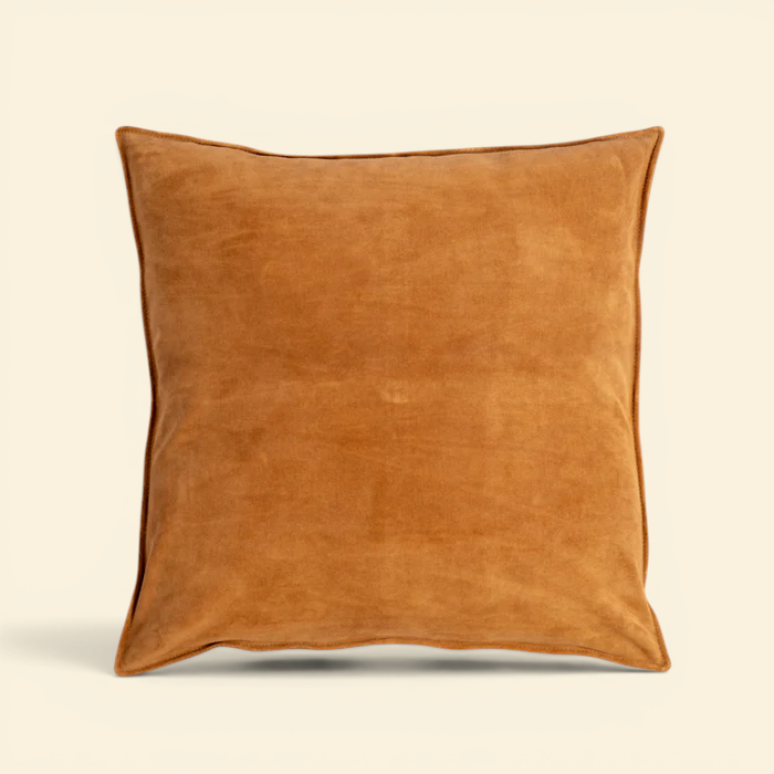 Suede Toss Pillow - Cognac