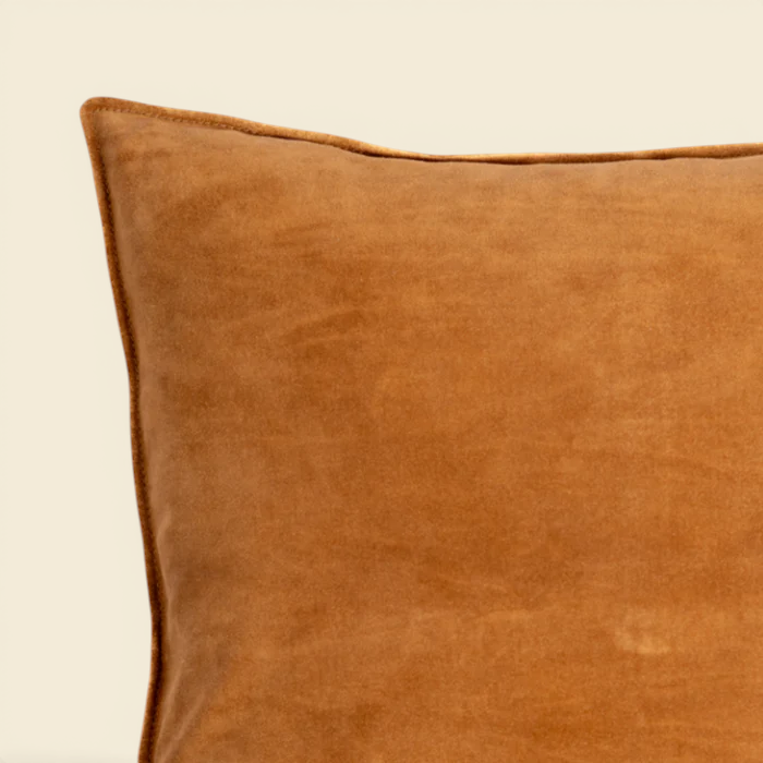 Suede Toss Pillow - Cognac