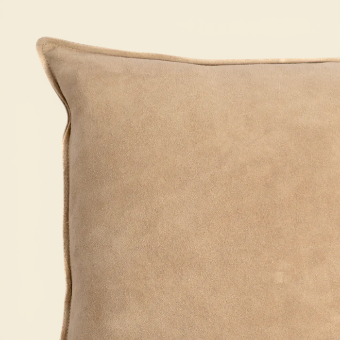 Suede Toss Pillow - Taupe
