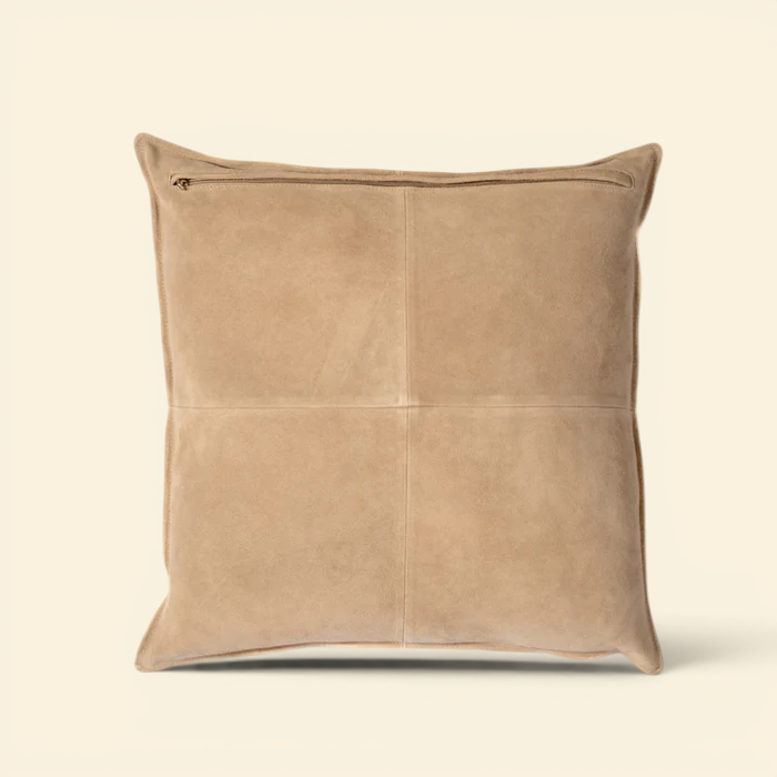 Suede Toss Pillow - Taupe