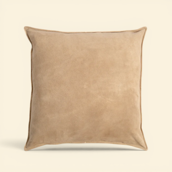 Suede Toss Pillow - Taupe